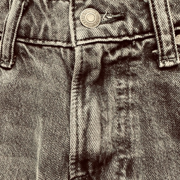 Abercrombie & Fitch Langdon Slim Fit Black Denim Rewashed Ripped Size 26W - 30L - Picture 4 of 7